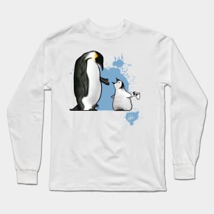 Penguin Gamer Chick Long Sleeve T-Shirt